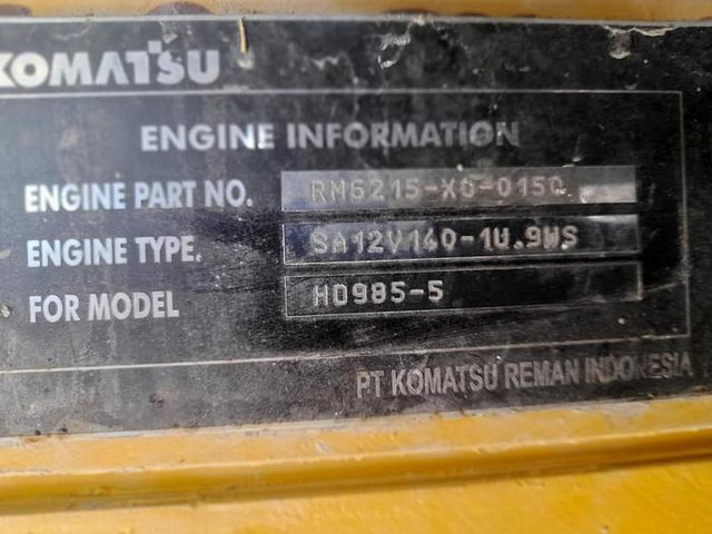 Komatsu SA12V140 - WA800 - HD785 - HD985 - D475 engine - - Motor: afbeelding 5 Komatsu SA12V140 - WA800 - HD785 - HD985 - D475 engine - - Motor: afbeelding 5