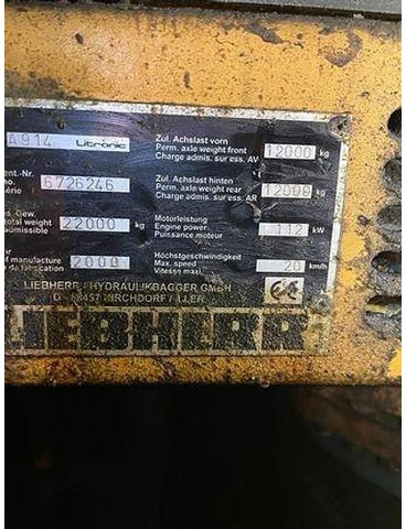 Liebherr A914 - Graafmachine: afbeelding 4 Liebherr A914 - Graafmachine: afbeelding 4