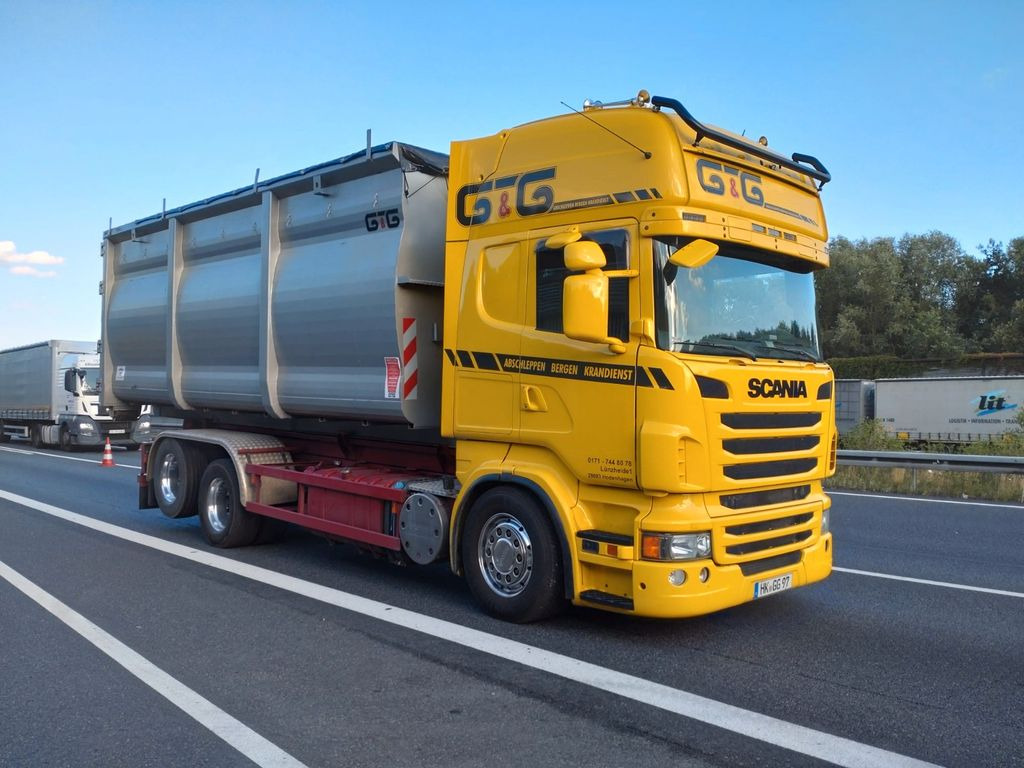 Scania R 730 Abroller voll Luft - Haakarmsysteem vrachtwagen: afbeelding 1 Scania R 730 Abroller voll Luft - Haakarmsysteem vrachtwagen: afbeelding 1