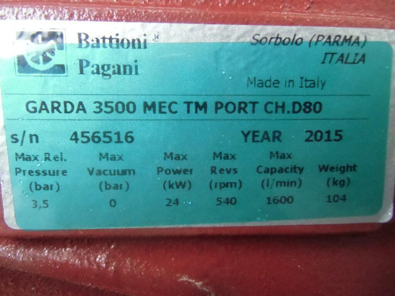 Battioni/Pagani Dubbele pomp - Water pomp: afbeelding 4 Battioni/Pagani Dubbele pomp - Water pomp: afbeelding 4