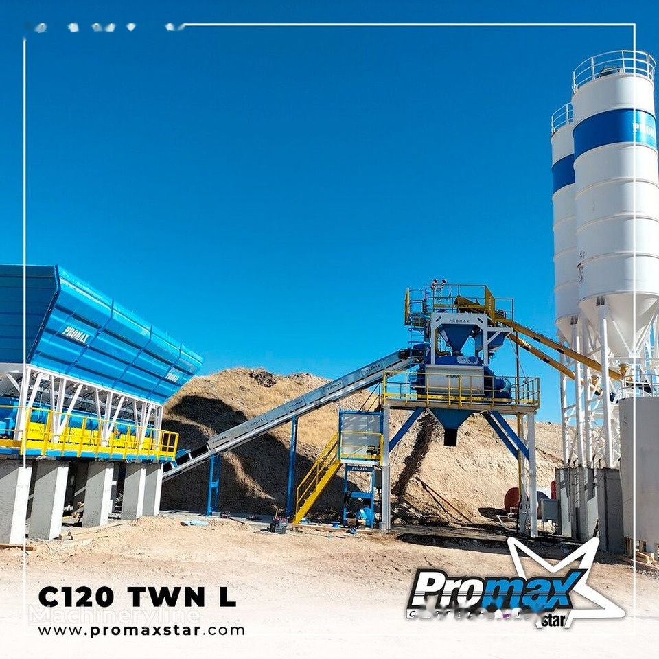 Betoncentrale Promax Compact Concrete Batching Plant C120-TWN-LINE (120m3/h): afbeelding 11