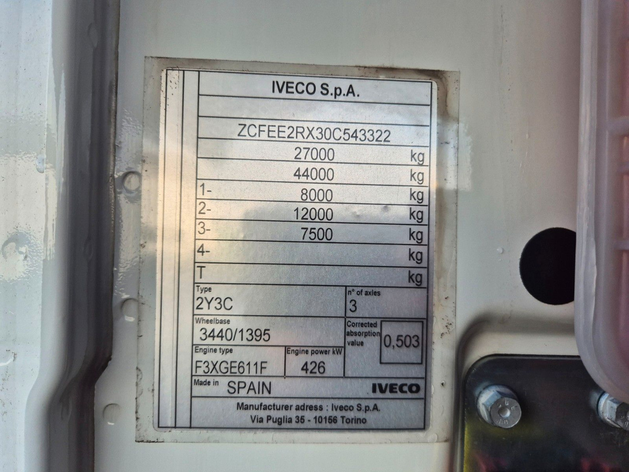 Kipper vrachtwagen Iveco AS280X58Y/ PS ON Meiller AK 16. T Funk AHK Cam: afbeelding 32