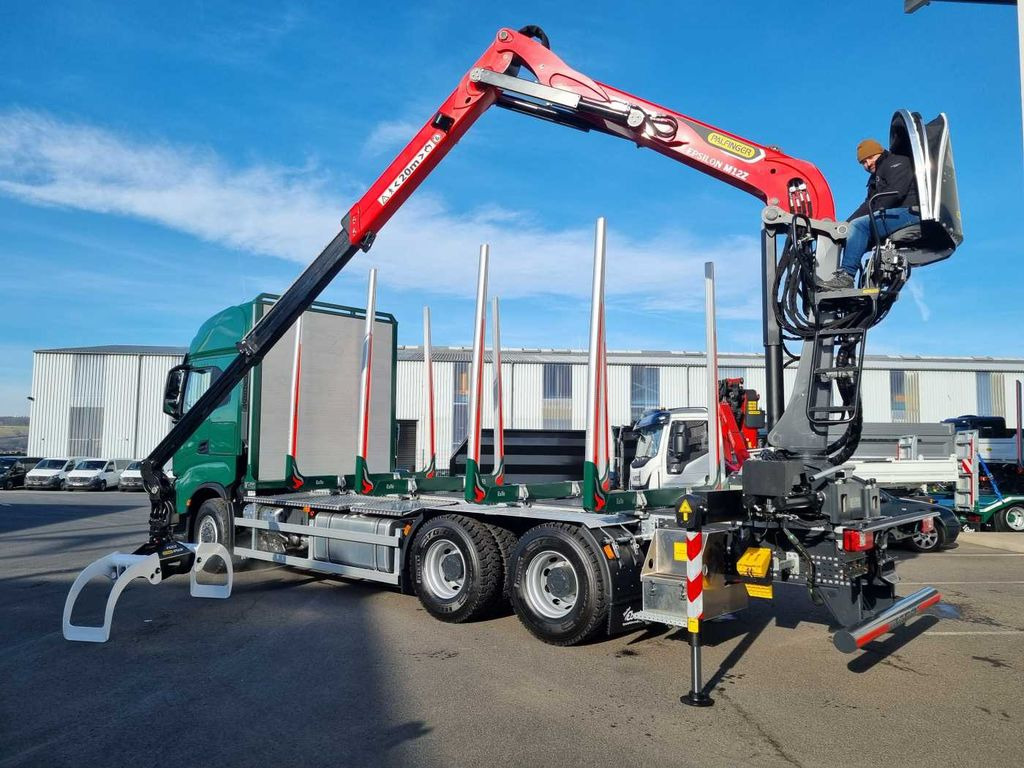 Nieuw Houttransport, Kraanwagen Iveco X-Way AS300X57 Z/P HR ON+ 6x4 (6x6 Hi Traction): afbeelding 13