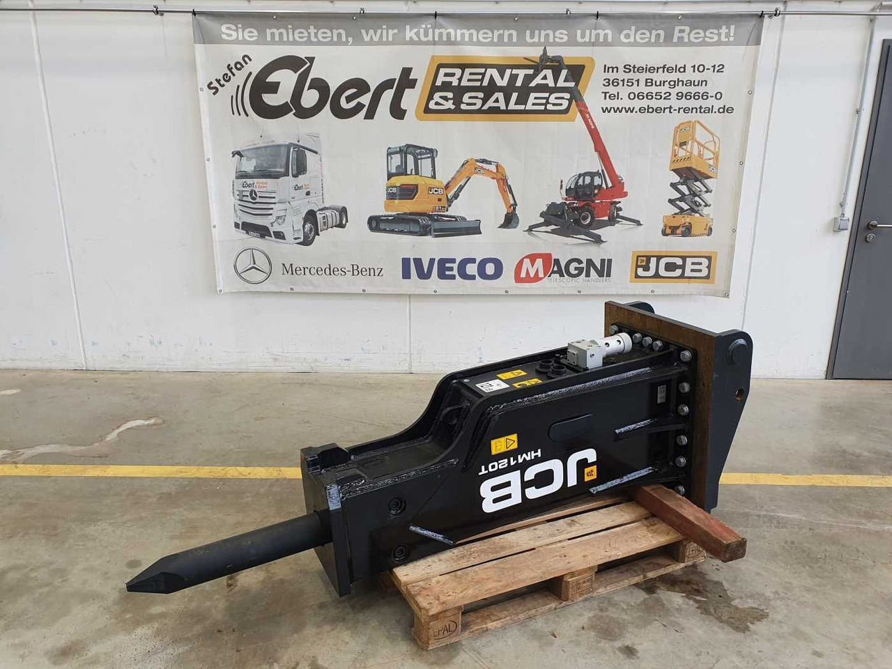 JCB HM120T / Hydraulikhammer / MS21 / 12-18 to - Hydraulische hamer voor Bouwmachine: afbeelding 1 JCB HM120T / Hydraulikhammer / MS21 / 12-18 to - Hydraulische hamer voor Bouwmachine: afbeelding 1