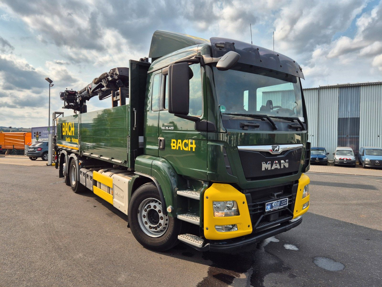 MAN TGS 26.420 6x2-4 LL Hiab 177K PRO 2 Stück - Vrachtwagen met open laadbak, Kraanwagen: afbeelding 3 MAN TGS 26.420 6x2-4 LL Hiab 177K PRO 2 Stück - Vrachtwagen met open laadbak, Kraanwagen: afbeelding 3