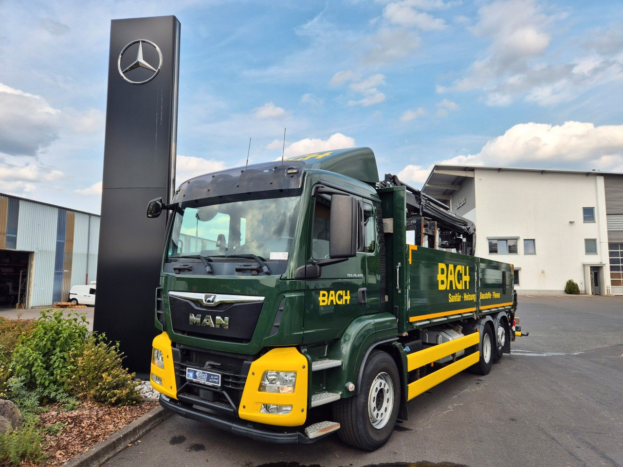 MAN TGS 26.420 6x2-4 LL Hiab 177K PRO 2 Stück - Vrachtwagen met open laadbak, Kraanwagen: afbeelding 2 MAN TGS 26.420 6x2-4 LL Hiab 177K PRO 2 Stück - Vrachtwagen met open laadbak, Kraanwagen: afbeelding 2