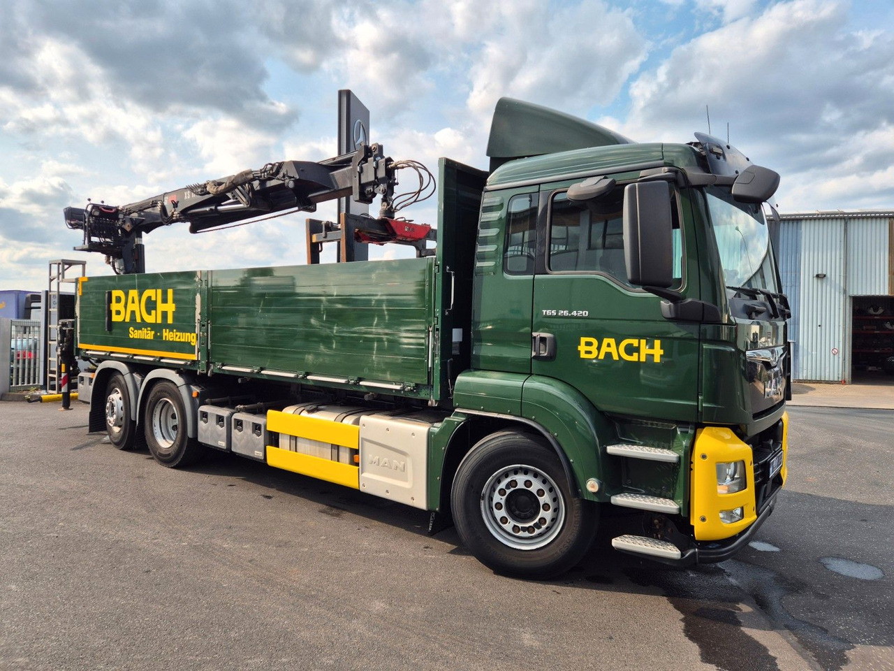 MAN TGS 26.420 6x2-4 LL Hiab 177K PRO 2 Stück - Vrachtwagen met open laadbak, Kraanwagen: afbeelding 4 MAN TGS 26.420 6x2-4 LL Hiab 177K PRO 2 Stück - Vrachtwagen met open laadbak, Kraanwagen: afbeelding 4