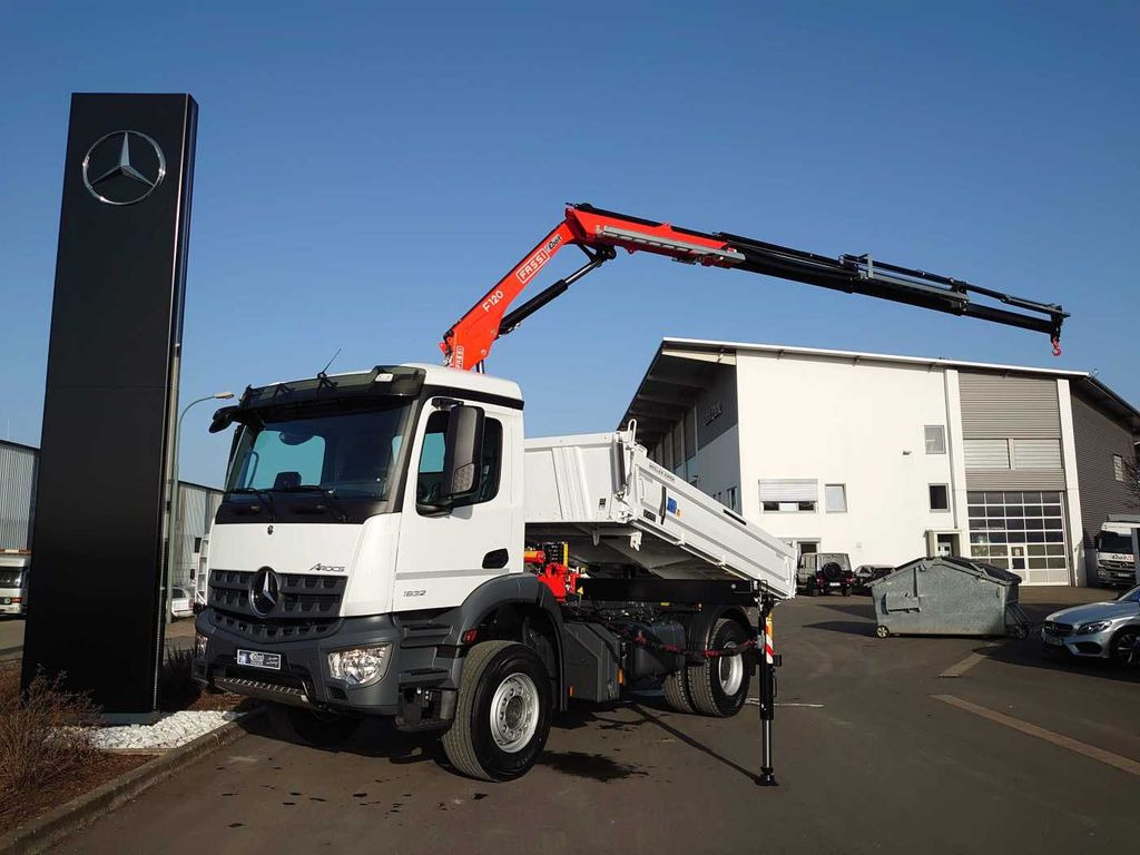 Mercedes-Benz Arocs 1832 KK 4x2 Kipper+Kran Fassi F120+Funk Mercedes-Benz Arocs 1832 KK 4x2 Kipper+Kran Fassi F120+Funk - Kipper vrachtwagen, Kraanwagen: afbeelding 2 Mercedes-Benz Arocs 1832 KK 4x2 Kipper+Kran Fassi F120+Funk Mercedes-Benz Arocs 1832 KK 4x2 Kipper+Kran Fassi F120+Funk - Kipper vrachtwagen, Kraanwagen: afbeelding 2