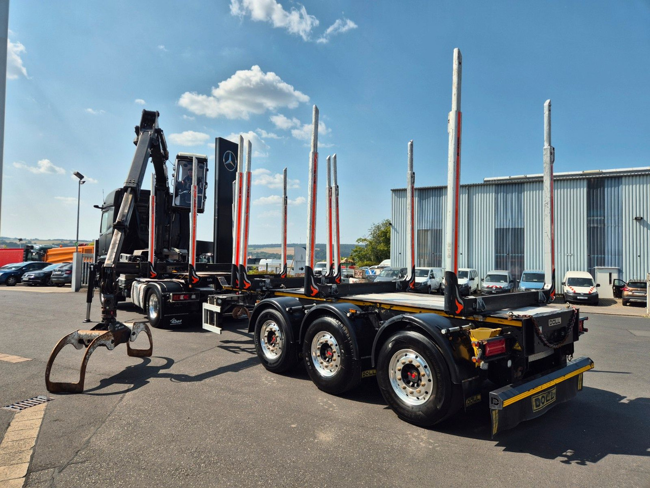 Mercedes-Benz Arocs 1853 LS 4x4 HAD Palfinger Q170Z96+Doll H3L - Houttransport, Kraanwagen: afbeelding 5 Mercedes-Benz Arocs 1853 LS 4x4 HAD Palfinger Q170Z96+Doll H3L - Houttransport, Kraanwagen: afbeelding 5