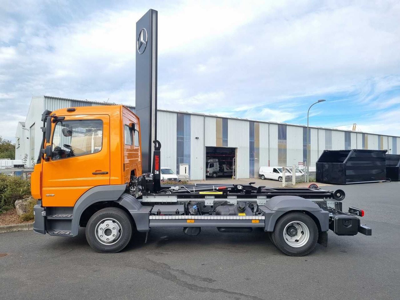 Haakarmsysteem vrachtwagen Mercedes-Benz Atego 818 K 4x2 HIAB XR5S3650 AHK Klima: afbeelding 6