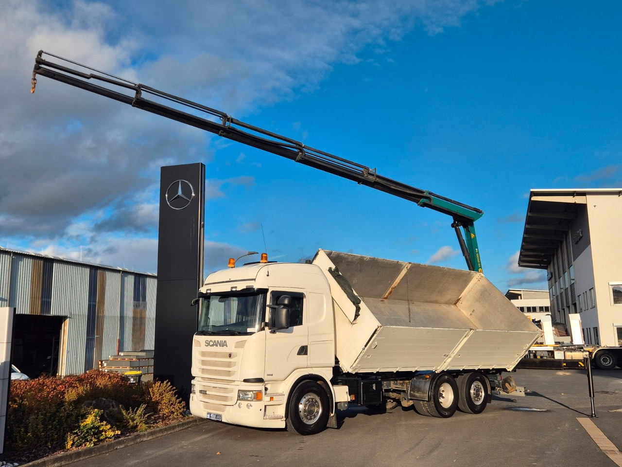 Scania G490 LB6x2*4HNB Palfinger PK 18002-EH D Funk AHK - Kipper vrachtwagen, Kraanwagen: afbeelding 1 Scania G490 LB6x2*4HNB Palfinger PK 18002-EH D Funk AHK - Kipper vrachtwagen, Kraanwagen: afbeelding 1