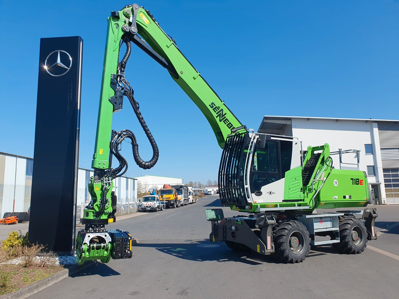 Sennebogen 718 / inkl. Albach Fällzange / nur 640h! - Mobiele graafmachine: afbeelding 3 Sennebogen 718 / inkl. Albach Fällzange / nur 640h! - Mobiele graafmachine: afbeelding 3
