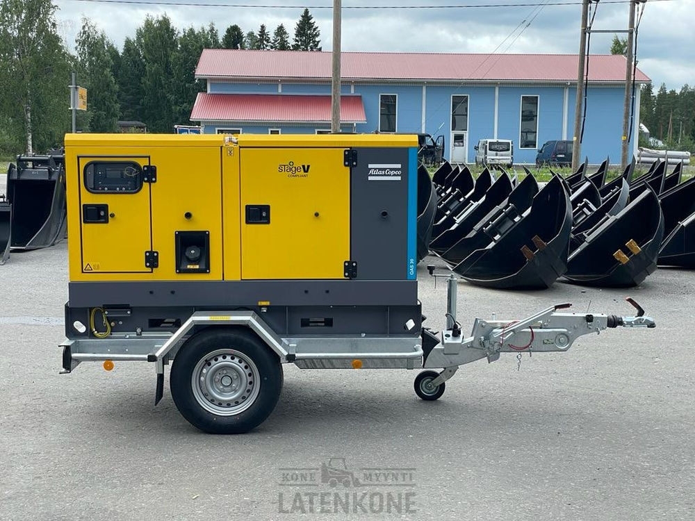 Atlas Copco QAS 30 50 Hz Generaattori StageV vetovarustuksella - Industrie generator: afbeelding 2 Atlas Copco QAS 30 50 Hz Generaattori StageV vetovarustuksella - Industrie generator: afbeelding 2