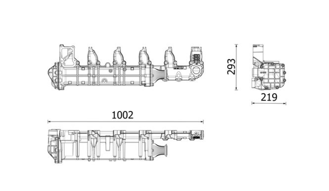 MAHLE EGR Mercedes-Benz Actros MP4/ MP5/ Antos/ Arocs EURO 6 A4711406675 - EGR koeler voor Vrachtwagen: afbeelding 3 MAHLE EGR Mercedes-Benz Actros MP4/ MP5/ Antos/ Arocs EURO 6 A4711406675 - EGR koeler voor Vrachtwagen: afbeelding 3