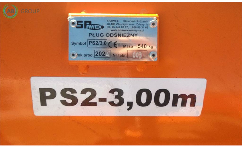 Spawex pług odśnieżny prosty PS-2, 3 m - Sneeuwschuif voor Landbouwmachine: afbeelding 4 Spawex pług odśnieżny prosty PS-2, 3 m - Sneeuwschuif voor Landbouwmachine: afbeelding 4