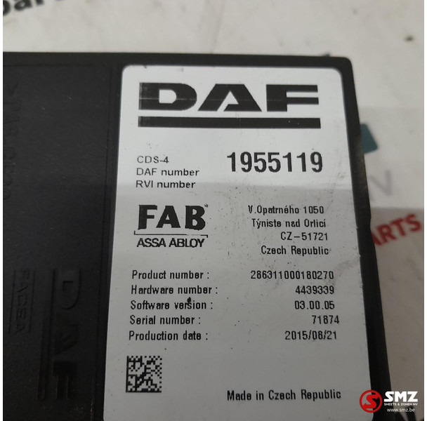 DAF Occ ECU CDS4 regeleenheid DAF - ECU voor Vrachtwagen: afbeelding 5 DAF Occ ECU CDS4 regeleenheid DAF - ECU voor Vrachtwagen: afbeelding 5