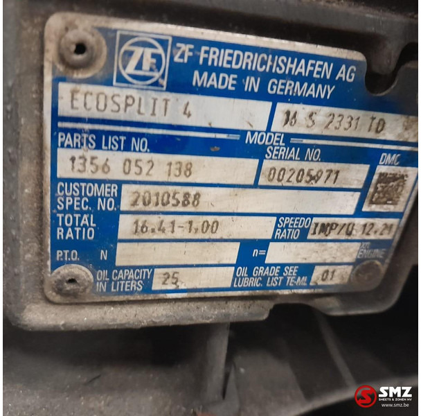 DAF Occ versnellingsbak 16S2331TD + intarder DAF - Versnellingsbak voor Vrachtwagen: afbeelding 5 DAF Occ versnellingsbak 16S2331TD + intarder DAF - Versnellingsbak voor Vrachtwagen: afbeelding 5