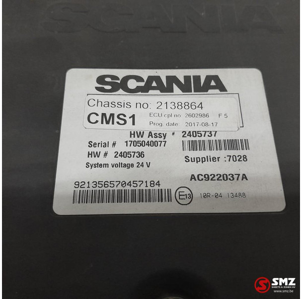 Scania Occ ECU CMS1 regeleenheid Scania - ECU voor Vrachtwagen: afbeelding 5 Scania Occ ECU CMS1 regeleenheid Scania - ECU voor Vrachtwagen: afbeelding 5