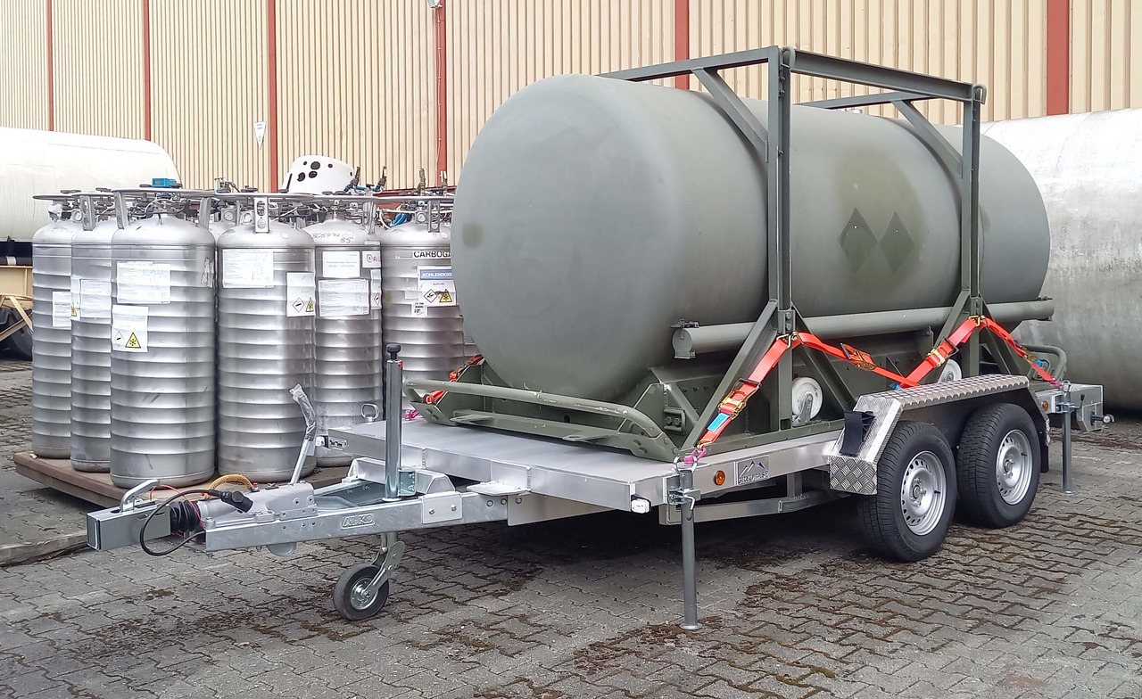 CRYOBASE Gas tank cryogenic trailer used for nitrogen, oxygen, argon - Tank aanhanger: afbeelding 1 CRYOBASE Gas tank cryogenic trailer used for nitrogen, oxygen, argon - Tank aanhanger: afbeelding 1