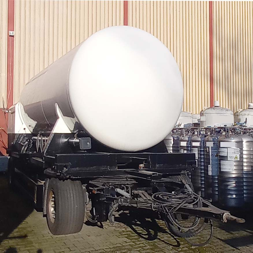 GOFA Gas tank trailer cryogenic used for oxygen, nitrogen, argon, gas. - Tankoplegger: afbeelding 1 GOFA Gas tank trailer cryogenic used for oxygen, nitrogen, argon, gas. - Tankoplegger: afbeelding 1