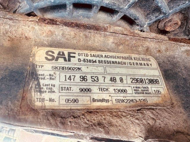 SAF Schijfremmen - As en onderdelen voor Vrachtwagen: afbeelding 3 SAF Schijfremmen - As en onderdelen voor Vrachtwagen: afbeelding 3