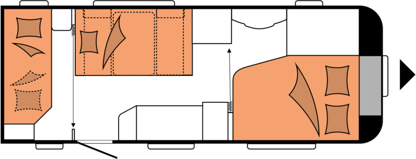 DE LUXE 540 KMFe - Caravan: afbeelding 2 DE LUXE 540 KMFe - Caravan: afbeelding 2