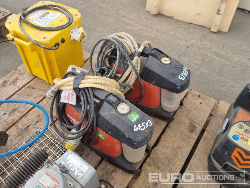 Bouwmaterieel 110Volt Transformer, 110Volt Vacuum Pump (4 of), 110Volt Hand Held Floor Sander, Cable Avoidance Tool Signal Detector: afbeelding 12