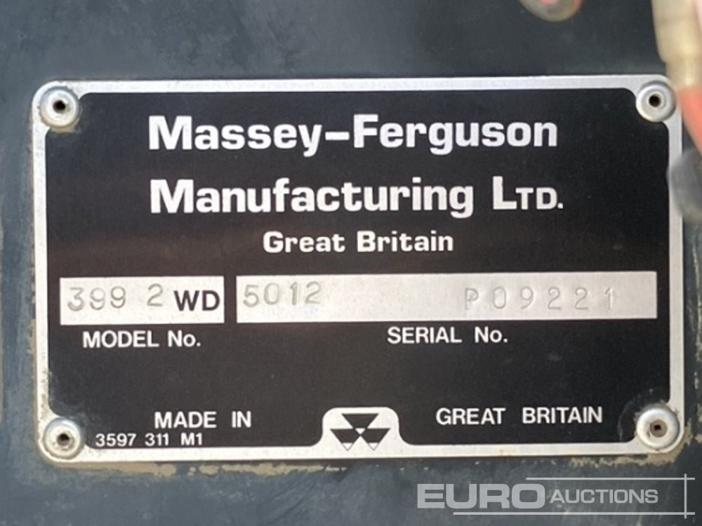 1996 Massey Ferguson 399 - Tractor: afbeelding 5 1996 Massey Ferguson 399 - Tractor: afbeelding 5