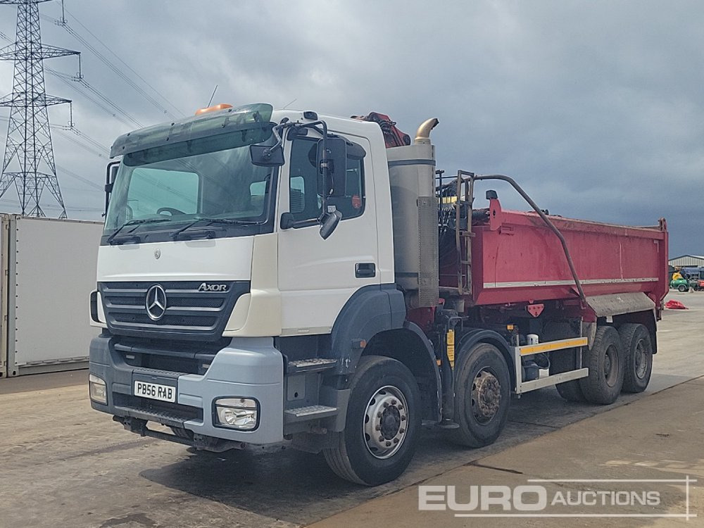 2007 Mercedes Axor 32.36 - Kipper vrachtwagen, Kraanwagen: afbeelding 1 2007 Mercedes Axor 32.36 - Kipper vrachtwagen, Kraanwagen: afbeelding 1