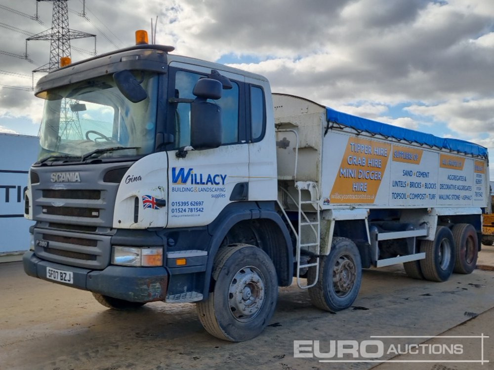 2007 Scania P380 - Kipper vrachtwagen: afbeelding 1 2007 Scania P380 - Kipper vrachtwagen: afbeelding 1