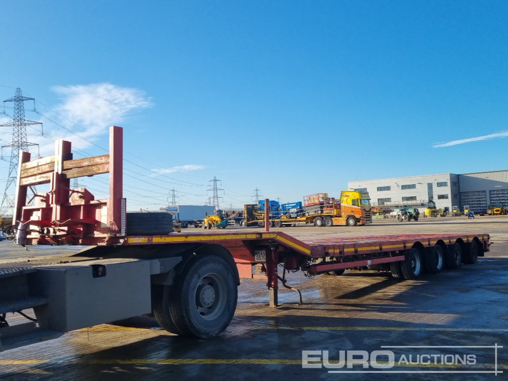2009 Nooteboom 4 Axle Extendable Flatbed Trailer, Twin Axle Rear Steer, Out Riggers - Vrachtwagen met open laadbak: afbeelding 1 2009 Nooteboom 4 Axle Extendable Flatbed Trailer, Twin Axle Rear Steer, Out Riggers - Vrachtwagen met open laadbak: afbeelding 1