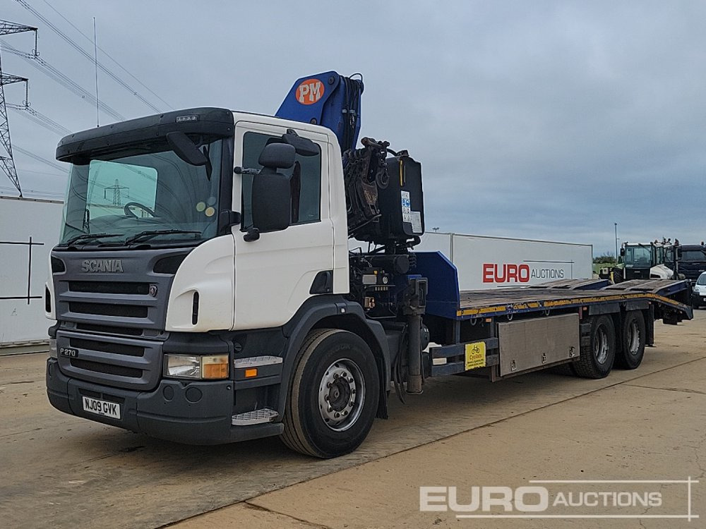2009 Scania P270 - Vrachtwagen met open laadbak: afbeelding 1 2009 Scania P270 - Vrachtwagen met open laadbak: afbeelding 1