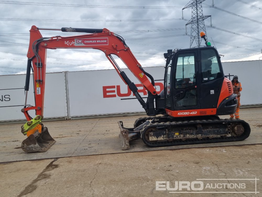 2011 Kubota KX080-4A2 - Minigraafmachine: afbeelding 2 2011 Kubota KX080-4A2 - Minigraafmachine: afbeelding 2
