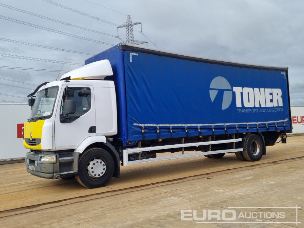 2011 Renault 4x2 Curtainsider Lorry, Hydraulic Ramp, Manual Gearbox - Schuifzeilen vrachtwagen: afbeelding 1 2011 Renault 4x2 Curtainsider Lorry, Hydraulic Ramp, Manual Gearbox - Schuifzeilen vrachtwagen: afbeelding 1