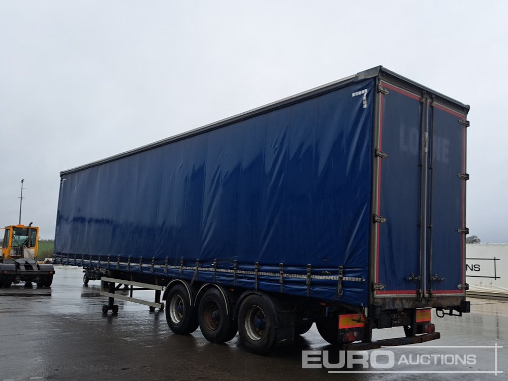 2012 SDC 45' Tri Axle Flat Trailer, BPW Axles - Schuifzeiloplegger: afbeelding 2 2012 SDC 45' Tri Axle Flat Trailer, BPW Axles - Schuifzeiloplegger: afbeelding 2