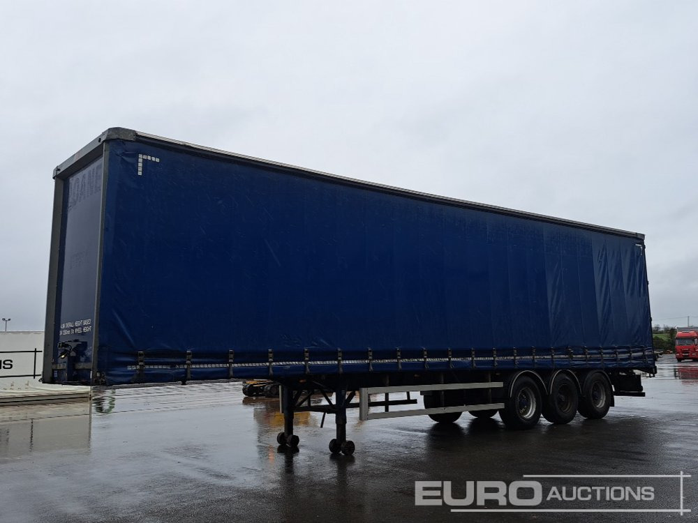 2012 SDC 45' Tri Axle Flat Trailer, BPW Axles - Schuifzeiloplegger: afbeelding 1 2012 SDC 45' Tri Axle Flat Trailer, BPW Axles - Schuifzeiloplegger: afbeelding 1