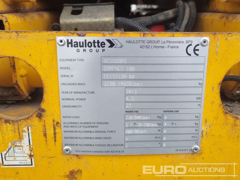 Hoogwerker 2013 Haulotte Compact 10N: afbeelding 27