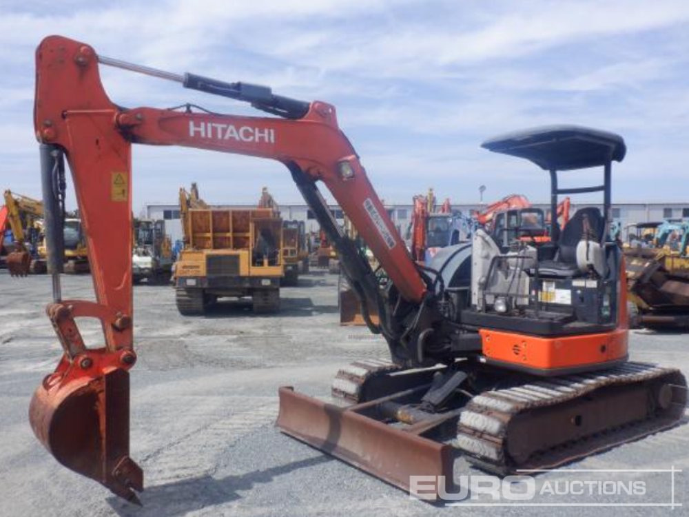 2013 Hitachi ZX40U-5A Rubber Block Pads, Blade, Offset, Bucket - Minigraafmachine: afbeelding 1 2013 Hitachi ZX40U-5A Rubber Block Pads, Blade, Offset, Bucket - Minigraafmachine: afbeelding 1