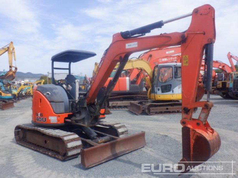 2013 Hitachi ZX40U-5A Rubber Block Pads, Blade, Offset, Bucket - Minigraafmachine: afbeelding 3 2013 Hitachi ZX40U-5A Rubber Block Pads, Blade, Offset, Bucket - Minigraafmachine: afbeelding 3