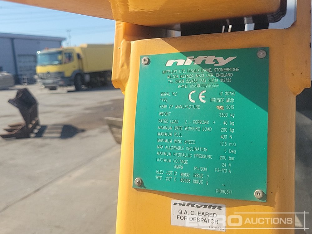 Hoogwerker 2015 Niftylift HR12NDE: afbeelding 34