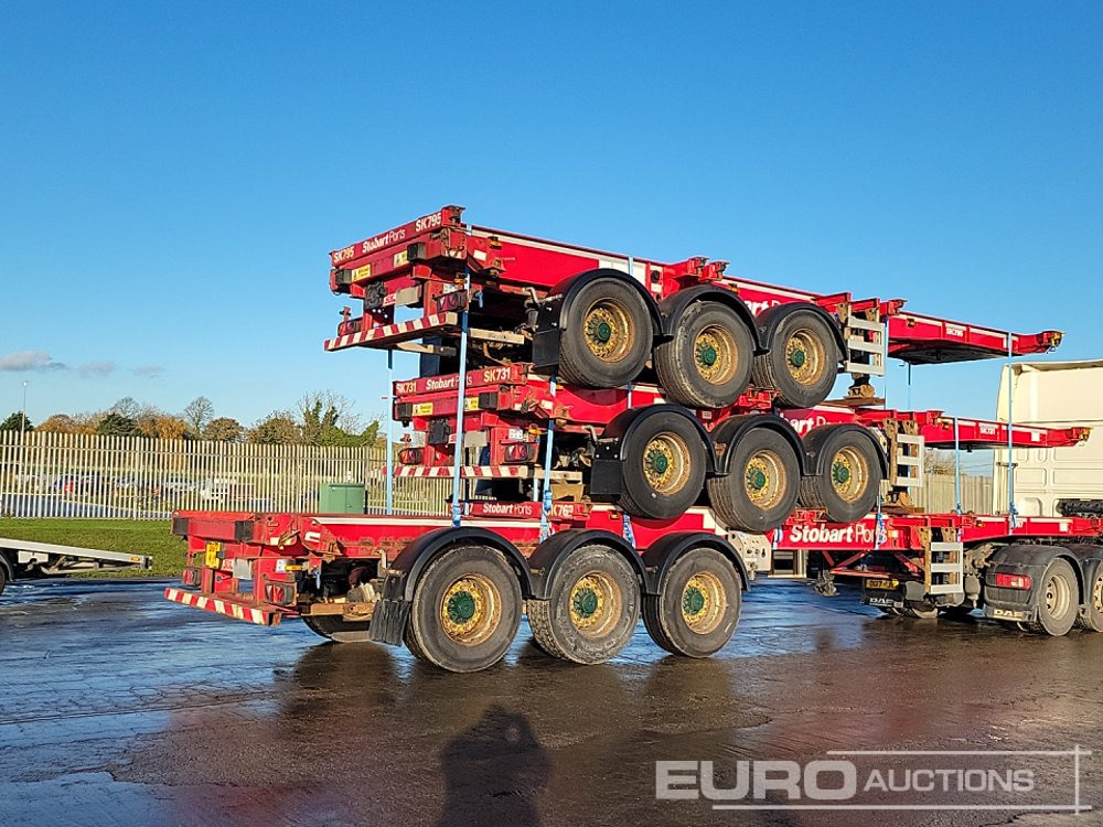 2015 SDC Tri Axle Sliding Skeletal Trailer (3 of) - Open bak met boorden oplegger: afbeelding 5 2015 SDC Tri Axle Sliding Skeletal Trailer (3 of) - Open bak met boorden oplegger: afbeelding 5