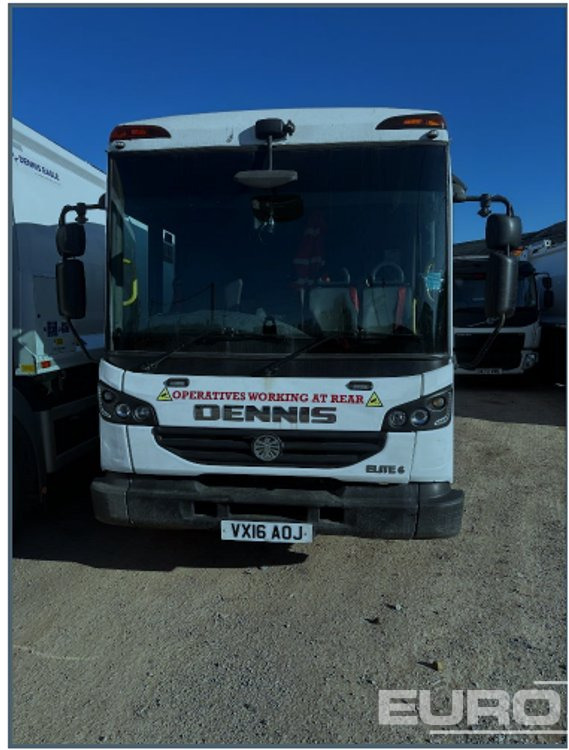 2016 Dennis Elite 6 6x4 Refuse Lorry, Reverse Camera, Automatic Gearbox (Reg. Docs. Available) - Vuilniswagen: afbeelding 3 2016 Dennis Elite 6 6x4 Refuse Lorry, Reverse Camera, Automatic Gearbox (Reg. Docs. Available) - Vuilniswagen: afbeelding 3