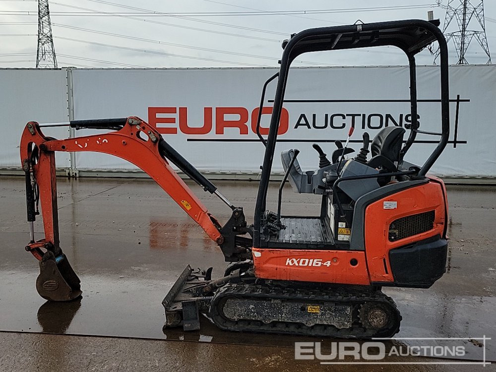 2016 Kubota KX016-4 - Minigraafmachine: afbeelding 2 2016 Kubota KX016-4 - Minigraafmachine: afbeelding 2