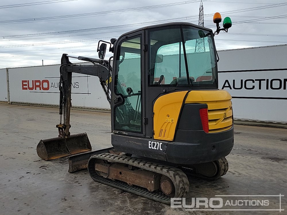 2016 Volvo EC27C - Minigraafmachine: afbeelding 3 2016 Volvo EC27C - Minigraafmachine: afbeelding 3