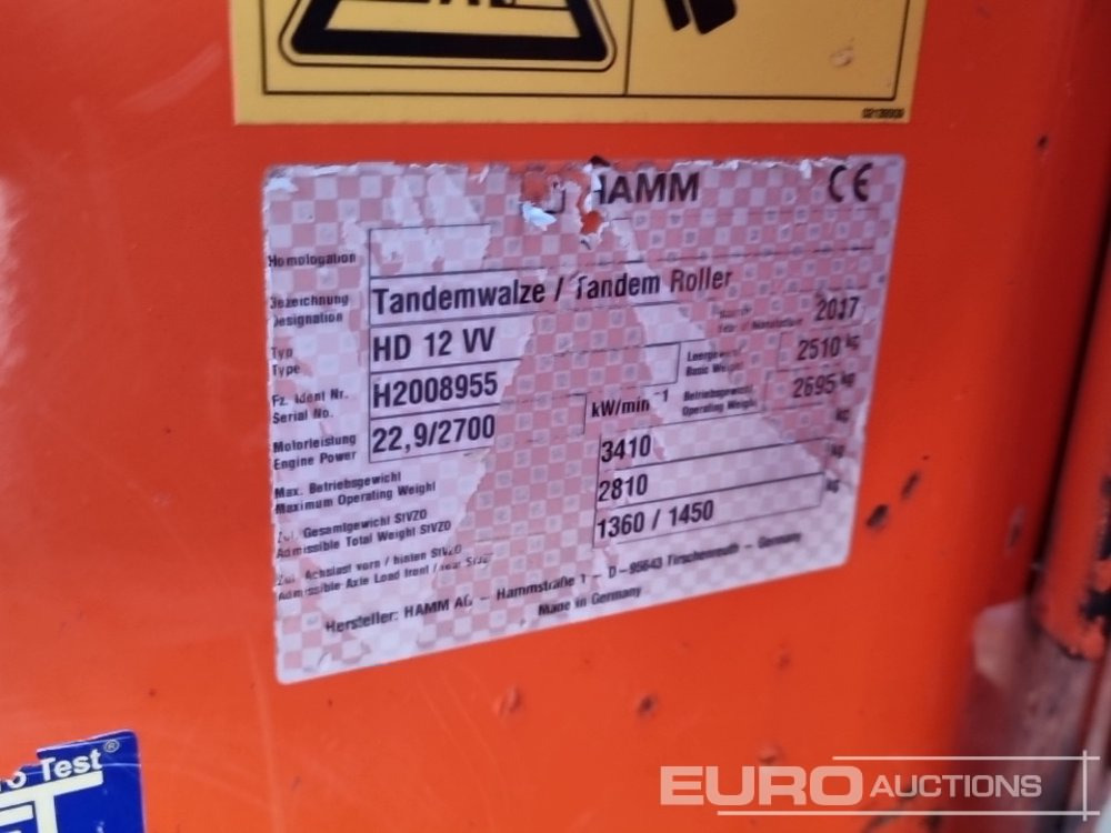 Wals 2017 Hamm HD12VV: afbeelding 42 Wals 2017 Hamm HD12VV: afbeelding 42