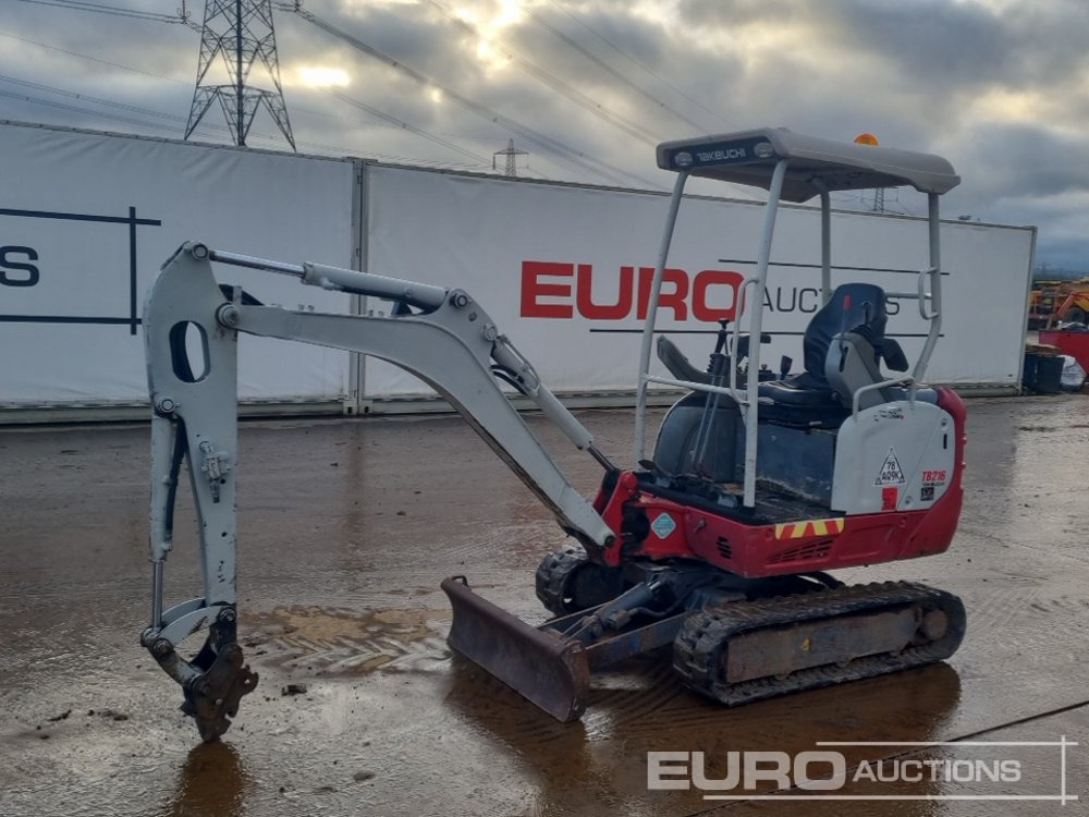 2017 Takeuchi TB216 - Minigraafmachine: afbeelding 1 2017 Takeuchi TB216 - Minigraafmachine: afbeelding 1