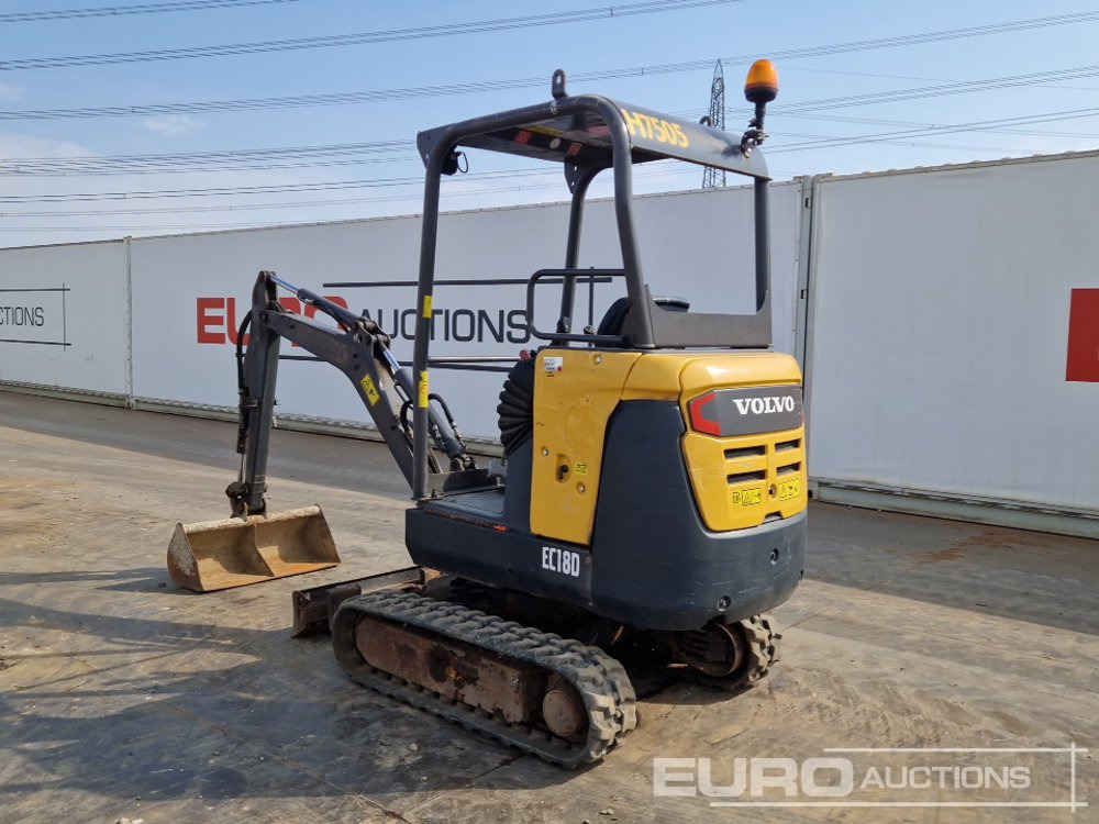 2017 Volvo EC18D - Minigraafmachine: afbeelding 3 2017 Volvo EC18D - Minigraafmachine: afbeelding 3