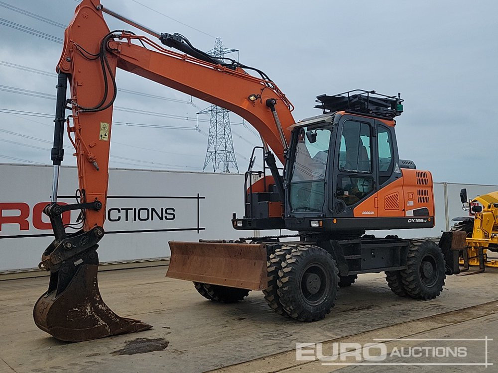 2018 Doosan DX165W-5 - Mobiele graafmachine: afbeelding 1 2018 Doosan DX165W-5 - Mobiele graafmachine: afbeelding 1