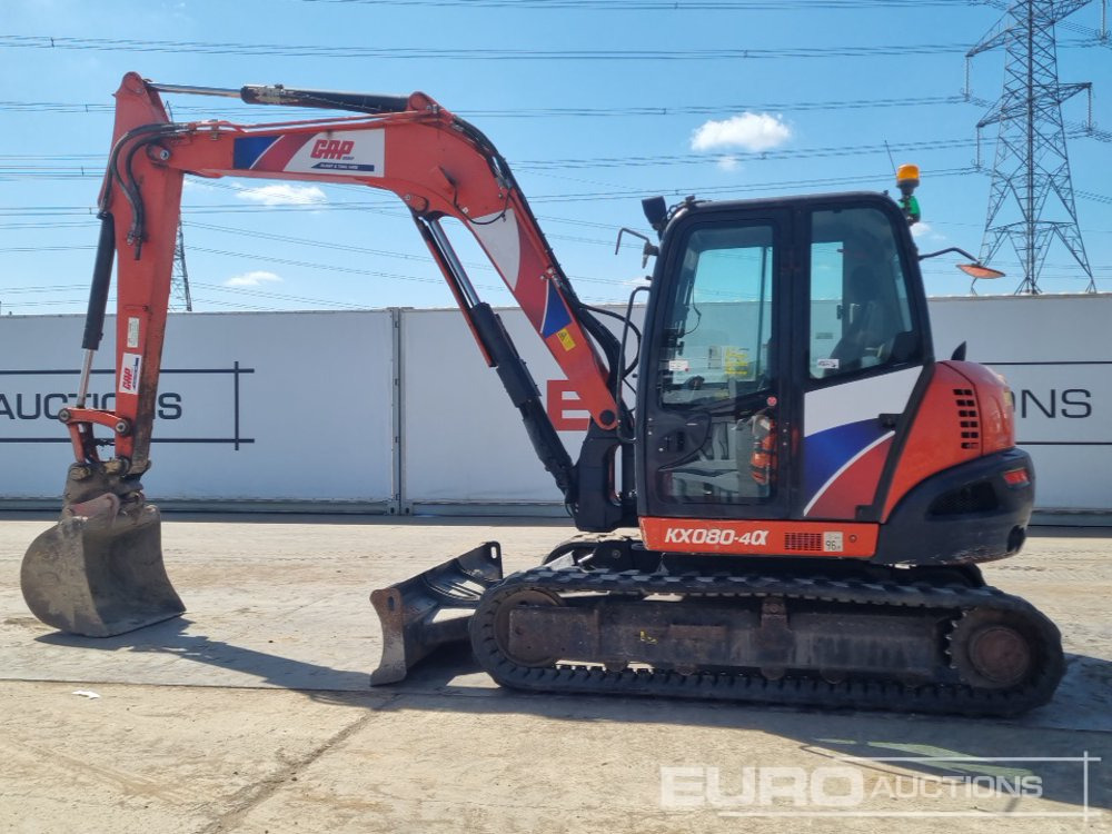 2018 Kubota KX080-4A - Minigraafmachine: afbeelding 2 2018 Kubota KX080-4A - Minigraafmachine: afbeelding 2