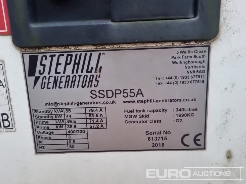 Industrie generator 2018 Stephill SSDP55A: afbeelding 31 Industrie generator 2018 Stephill SSDP55A: afbeelding 31